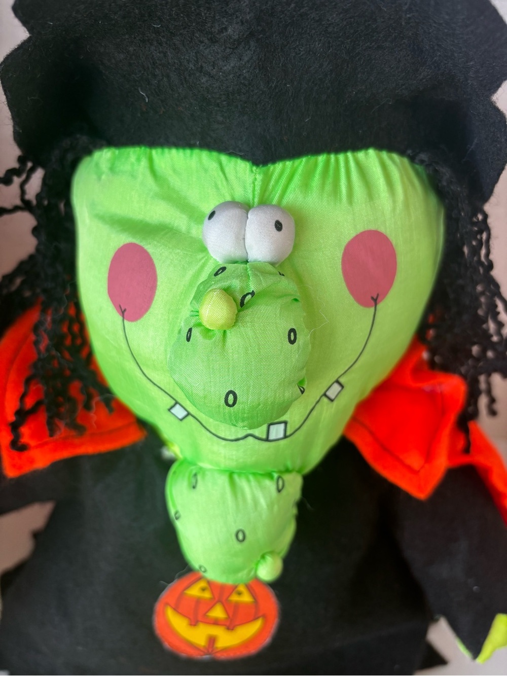 Vintage 90’s Halloween Witch Stuffed Nylon Plush 21” - Picture 8 of 10
